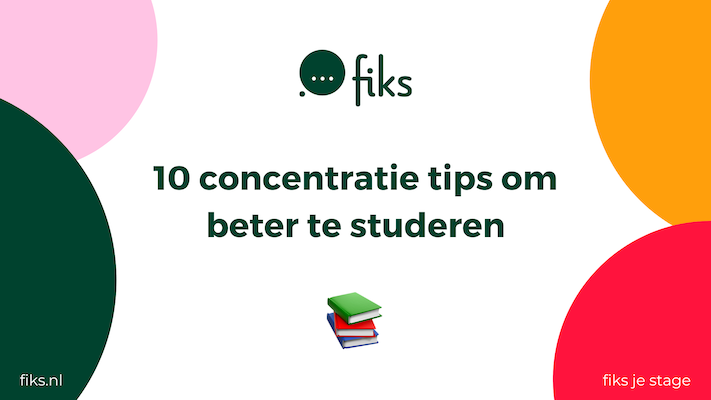 concentratie tips studeren