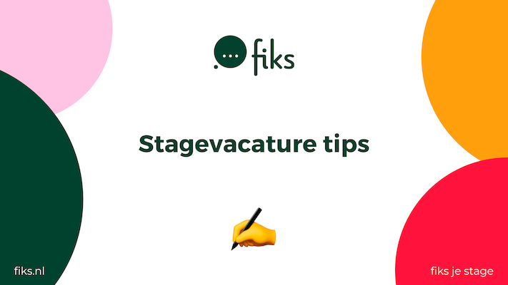 stagevacature tips