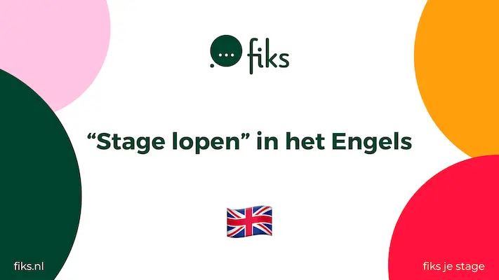 Stage lopen Engels