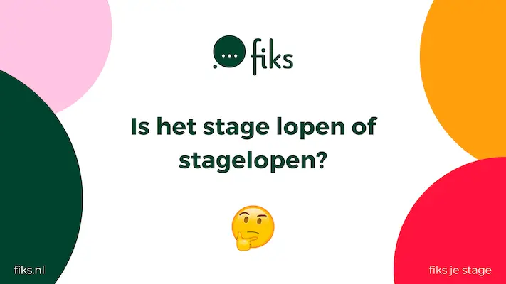 Stage lopen of stagelopen